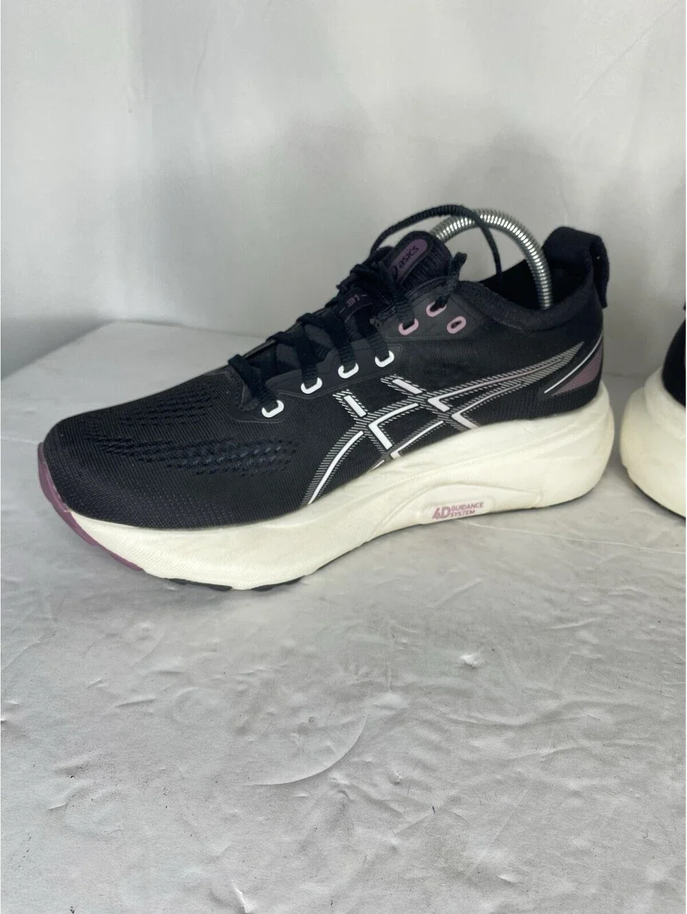 ASICS Gel-Kayano 31 Shoes Womens Size 9 Black Purple Running Sneakers